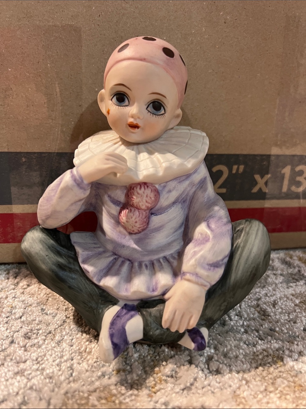 vintage Seymour Mann Pierrot Clown Music Box Japan z28